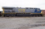 CSX 643 heading for the pig ramp